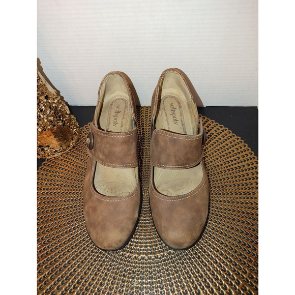 SoftSpots Artsy Mary Jane Suede size 9W - Picture 2 of 6